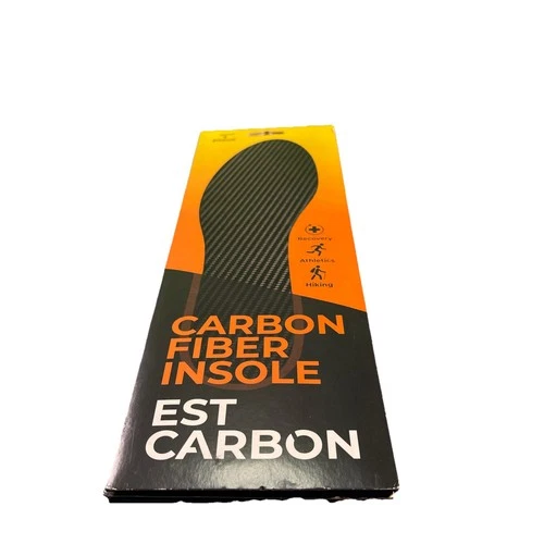 ESTCARBON Full Carbon Fiber Rigid Supportive Insole, 1 piece, size Mens 9.5 W10